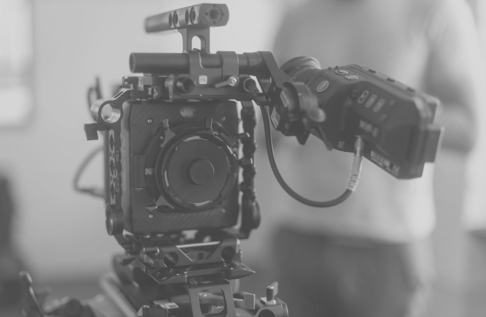 Video editing timeline with color grading nodes and corrections applied